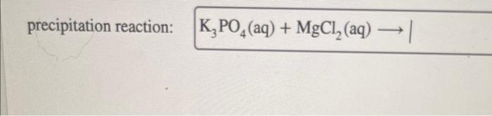 Aq mgcl2 agno3 precipitation agcl