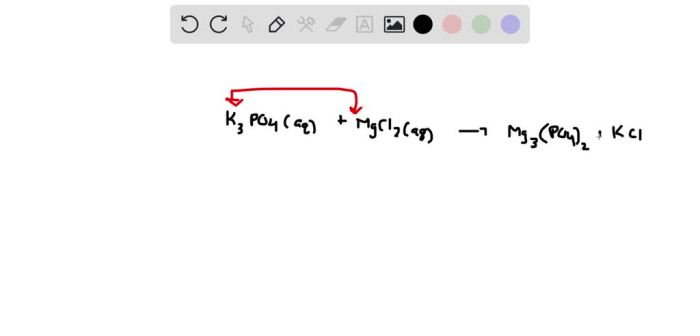 K3po4 + mgcl2 precipitation reaction