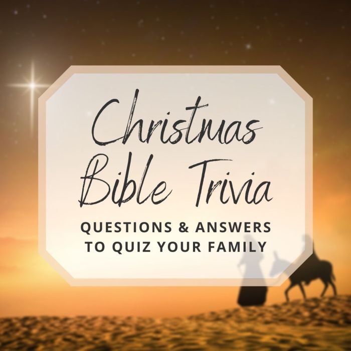 Biblical christmas trivia with answers