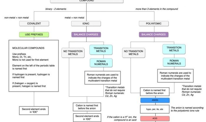 Ionic naming compounds chemical compound ions chemistry names inorganic formulas chart cation elements anion steps molecules order general chapter uses