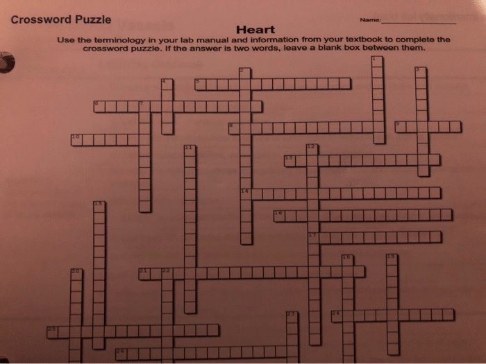 Understanding with the heart crossword